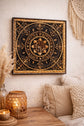 Mandala Squared Wooden Wall Sculpture