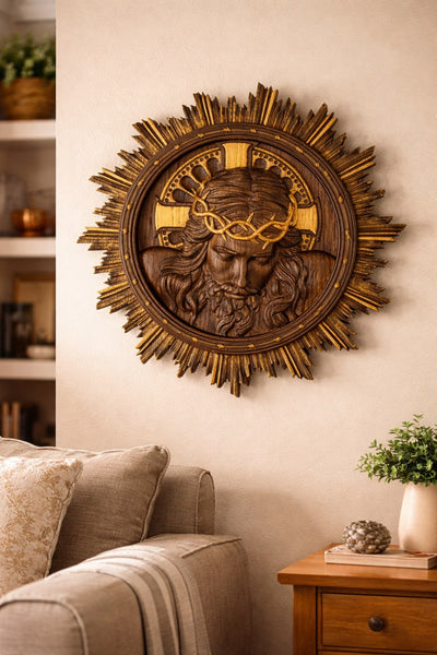 Jesus Christ Wearing Crown of Thorns