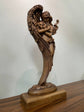 Angel with Baby Statue with Stand
