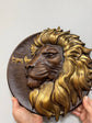 Lion King Wooden Carved Sculpture