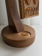 Hand-Carved Wooden Tabletop Crucifix with Stand