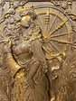 Hand Carved Lady Fortune Plaque