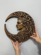 Crescent Moon Face Sculpture
