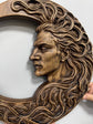 Crescent Moon Face Sculpture