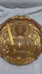 Archangel Michael Wooden Carved Wall Decor