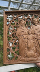 Holy Family Wooden Statue