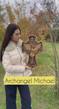 Archangel Michael wooden 3D sculpture