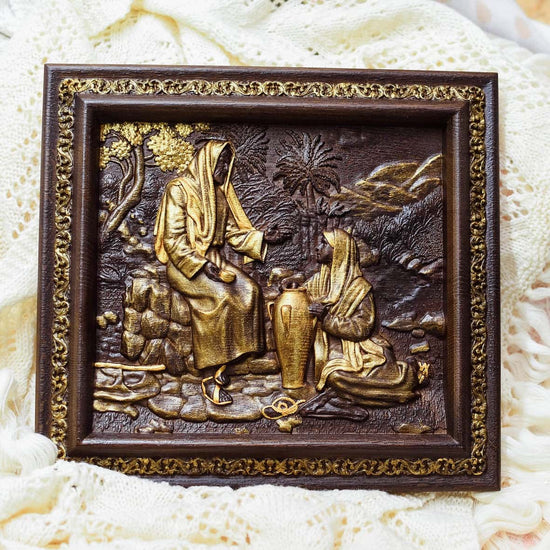 Jesus Testifies to the Samaritan Woman Living Water - Kozak Work Shop