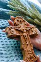 Wall Wooden Carved Jesus Crucifix