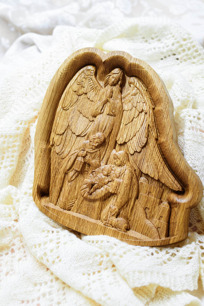 Angel over the  Holy Family