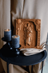 Archangel Gabriel Wooden 3D carved icon - Kozak Work Shop