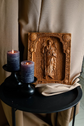 Archangel Gabriel Wooden 3D carved icon - Kozak Work Shop