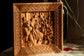 Nativity Wooden Bas Relief Squared