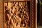 Nativity Wooden Bas Relief Squared