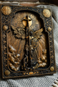 Archangel Michael with the Wings Wooden 3D carved icon