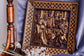 Nativity Wooden Bas Relief Squared