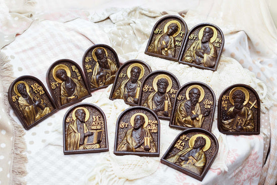 Handcarved Set of 12 Apostles – Catholic Wood Art & Christian Gift - Kozak Work Shop
