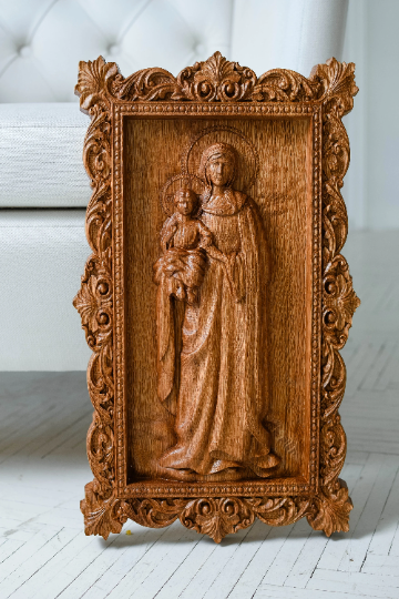 Blessed Heaven Wooden Icon