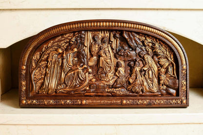 Nativity Birth of Christ Wooden Sculpture - Kozak Work Shop
