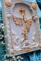 Archangel Michael with the Wings Wooden 3D carved icon