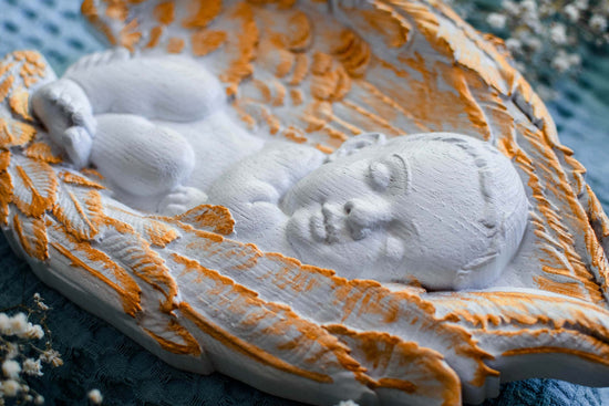 Sleeping Angel Baptism christian gift - Kozak Work Shop