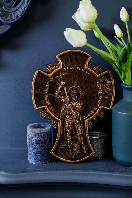 Saint George Patron Saint of Armor in the Cross - Kozak Work Shop