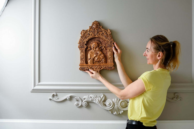 Our Lady of Perpetual Help Wooden Icon Baroque - Kozak Work Shop