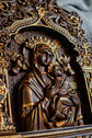 Our Lady of Perpetual Help Wooden Icon Baroque - Kozak Work Shop