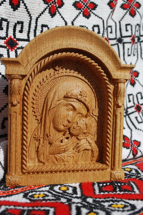 Virgin Mary and Baby Jesus small icon 136