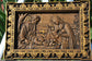 Holy Familly Wooden Carved Plaque Long 267