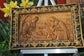 Holy Familly Wooden Carved Plaque Long 267