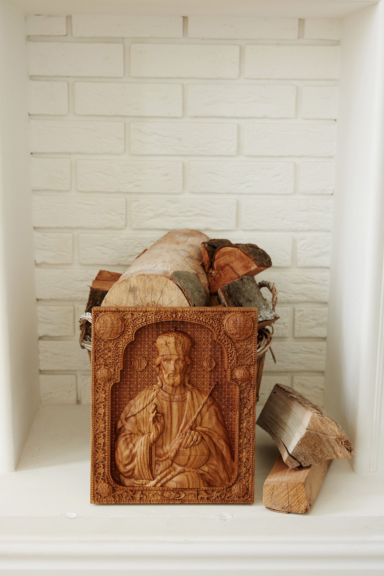 Christ the Saviour Wooden Icon Modern 321