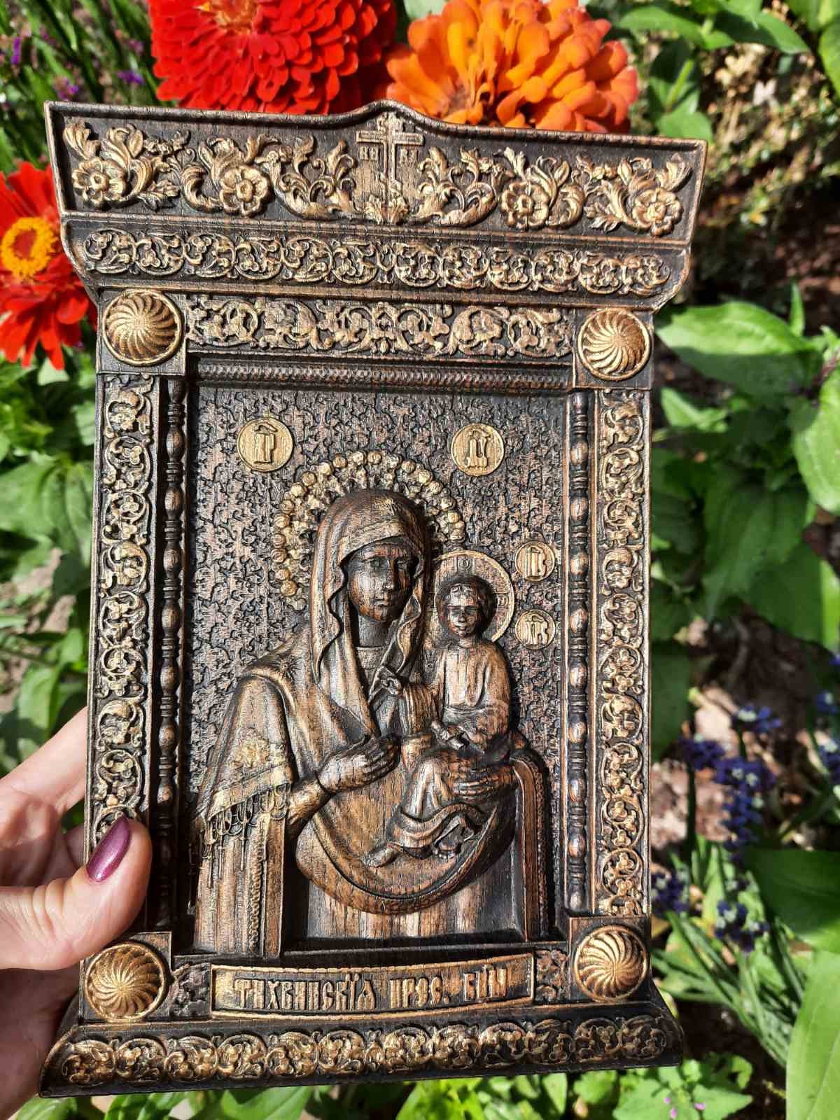 Blessed Virgin Mary Tyhvynska Orthodox Icon 22