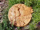 Doves Wooden Carved Plaque 184