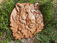 Bear Head Wooden Carved Plaque 181