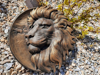 Lion King Wooden Carved Plaque 242