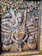 Freyja Skandinavian Goddess Wooden Carved Wall Picture 119