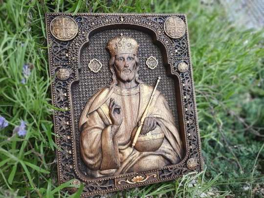 Christ the Saviour Wooden Icon Modern 321