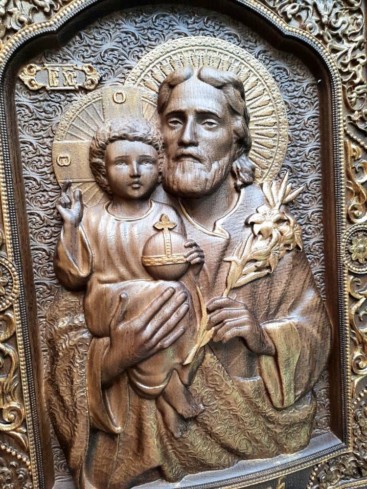 Saint Joseph with Baby Jesus Modern 23411