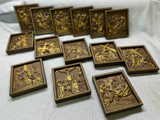 A Set of fourteen Stations of the Cross